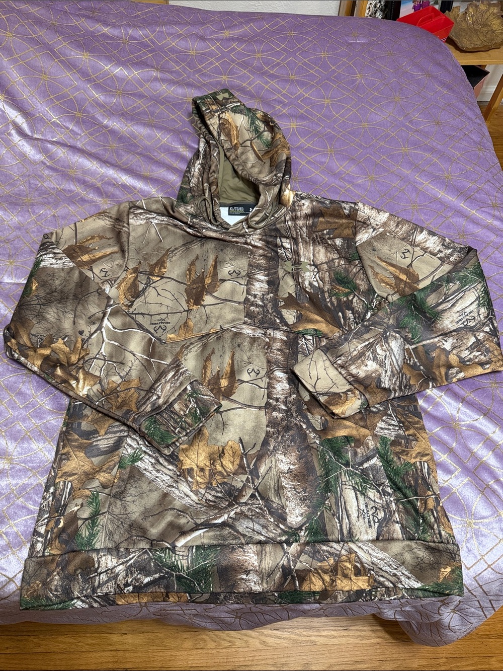 Mens UA Camo Hoodie - Realtree-Style Brown/Green